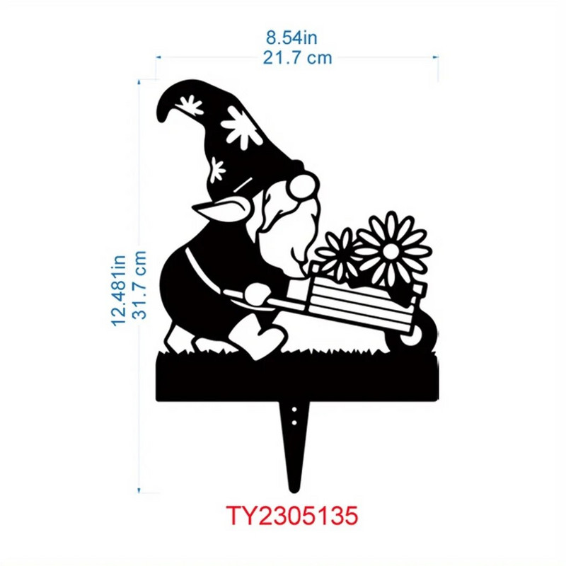 Metalo nykštukų apdaila Metalo kiemo ženklas, dekoro vairuotojas nykštukai lauke metaliniai nykštukai sodininkystės papuošalai kiemas metalo meno kiemas