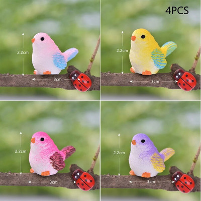 6 X Artificial Birds Fake Foam Animal Simulation Feather Models Birds DIY Wedding Home Garden Στολίδι