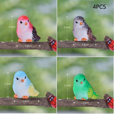 6 X Artificial Birds Fake Foam Animal Simulation Feather Models Birds DIY Wedding Home Garden Στολίδι