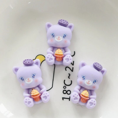 10 gab. Jauna, jauka mini multfilma Lācis Trusis Dzīvnieku sērija Sveķu albums DIY Juvelierizstrādājumi Matadatas Aksesuāri Rotā rokdarbi