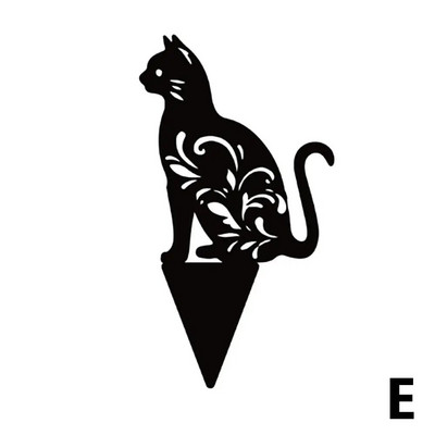 Nagy tyúk fekete cica sziluett dekor csirke nem fém tyúk kertészeti díszekhez akril udvar Művész kert háztáji pázsit