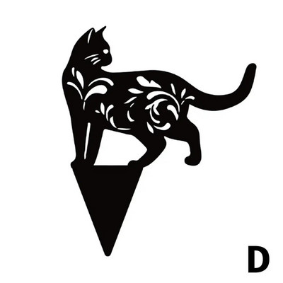 Nagy tyúk fekete cica sziluett dekor csirke nem fém tyúk kertészeti díszekhez akril udvar Művész kert háztáji pázsit