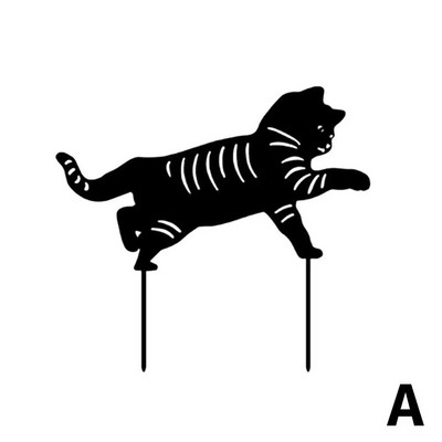 Nagy tyúk fekete cica sziluett dekor csirke nem fém tyúk kertészeti díszekhez akril udvar Művész kert háztáji pázsit