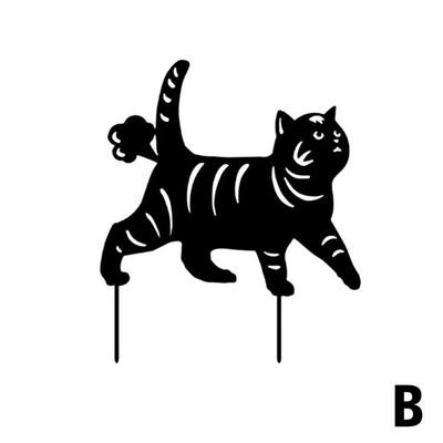 Nagy tyúk fekete cica sziluett dekor csirke nem fém tyúk kertészeti díszekhez akril udvar Művész kert háztáji pázsit