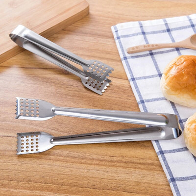 2/3 buc. Ustensile de bucătărie Set de instrumente pentru mâncare Toong pentru încălzire Cles pentru pâine din oțel inoxidabil pentru salată Grătar pentru gătit ustensile de servire Cles pentru mărgele