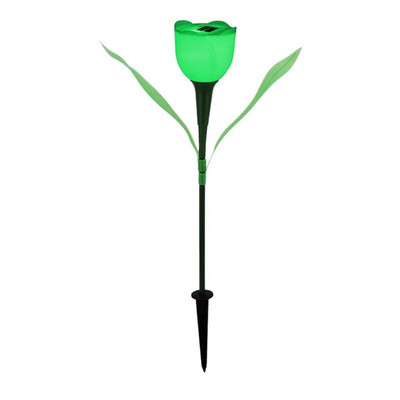 Karstā izpārdošana āra dārza LED saules enerģijas gaismai ainava mājas ūdensnecaurlaidīga tulpju nakts ziedu pagalma zāliena lampa