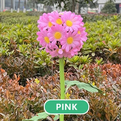 Saules lampa āra bumbas krizantēmas ziedu dārza apgaismojums ar ūdensnecaurlaidīgu lauku mājas kāzu dekorēšanai