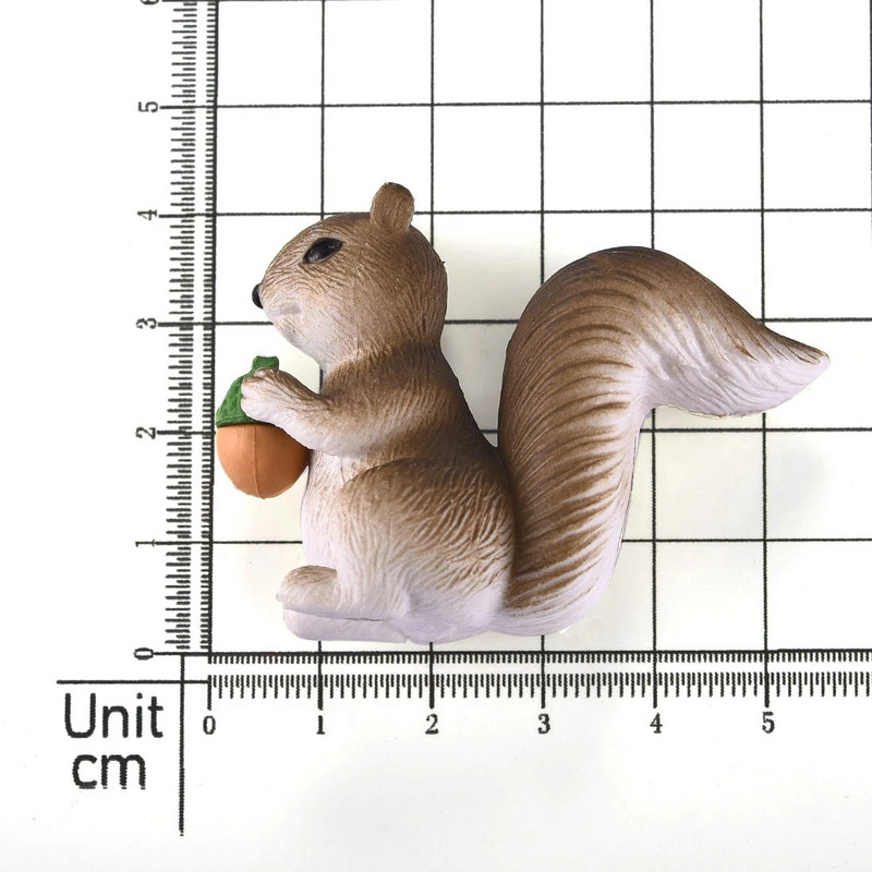 4 bucăți/set încântător veveriță model de familie figurine de animale din desene animate pentru casă de păpuși, tort, decor acasă, pentru copii, în miniatură, set de joacă pentru decorare pentru grădină