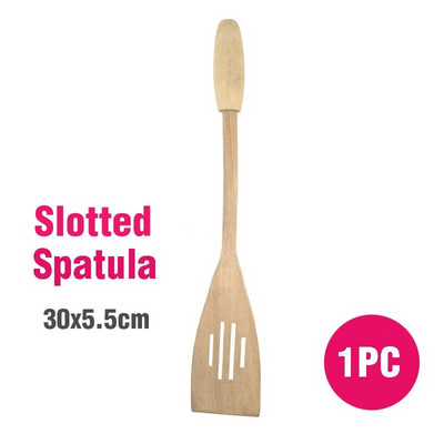 Koka virtuves piederumu komplekts Masīvkoka sīkrīku Karote Dakšu Virpotāja Lāpstiņa Dabiski virtuves instrumenti