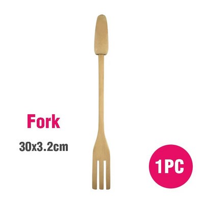 Koka virtuves piederumu komplekts Masīvkoka sīkrīku Karote Dakšu Virpotāja Lāpstiņa Dabiski virtuves instrumenti