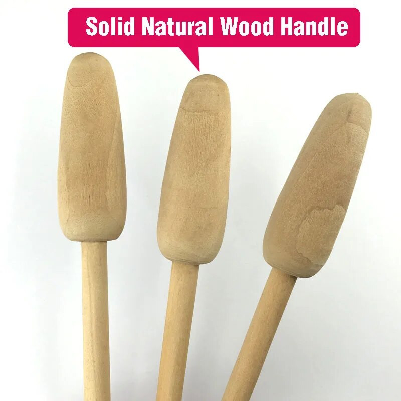 Koka virtuves piederumu komplekts Masīvkoka sīkrīku Karote Dakšu Virpotāja Lāpstiņa Dabiski virtuves instrumenti