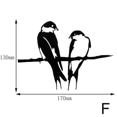 Metāla putns dzelzs dobs siluets elfs koka dekorācijas kartīte rotājums mājas dārzs pagalms sarūsējis dzelzs amatniecības dekors skulptūra