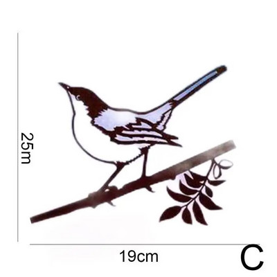 Metāla putns dzelzs dobs siluets elfs koka dekorācijas kartīte rotājums mājas dārzs pagalms sarūsējis dzelzs amatniecības dekors skulptūra