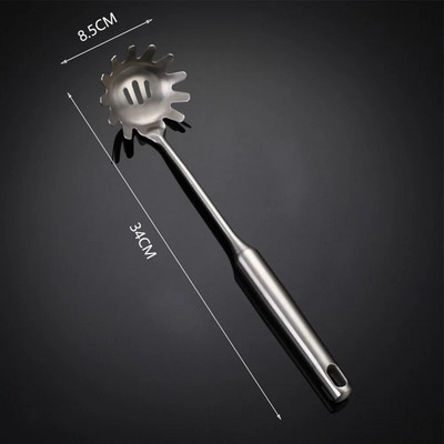 304 Nerūdijančio plieno ilga rankena Wok Mentele Kastuvas Šaukštas Virimo Virtuvės Įrankiai Wok Kaušas Skimmer Šaukštas Kepimo Įrankiai Indų rinkinys