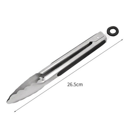 Grilltang roostevabast terasest praetud grillklambriga salatileivaklamber koos libisemiskindla käepidemega praad-spagetiklambriga köögitööriistad