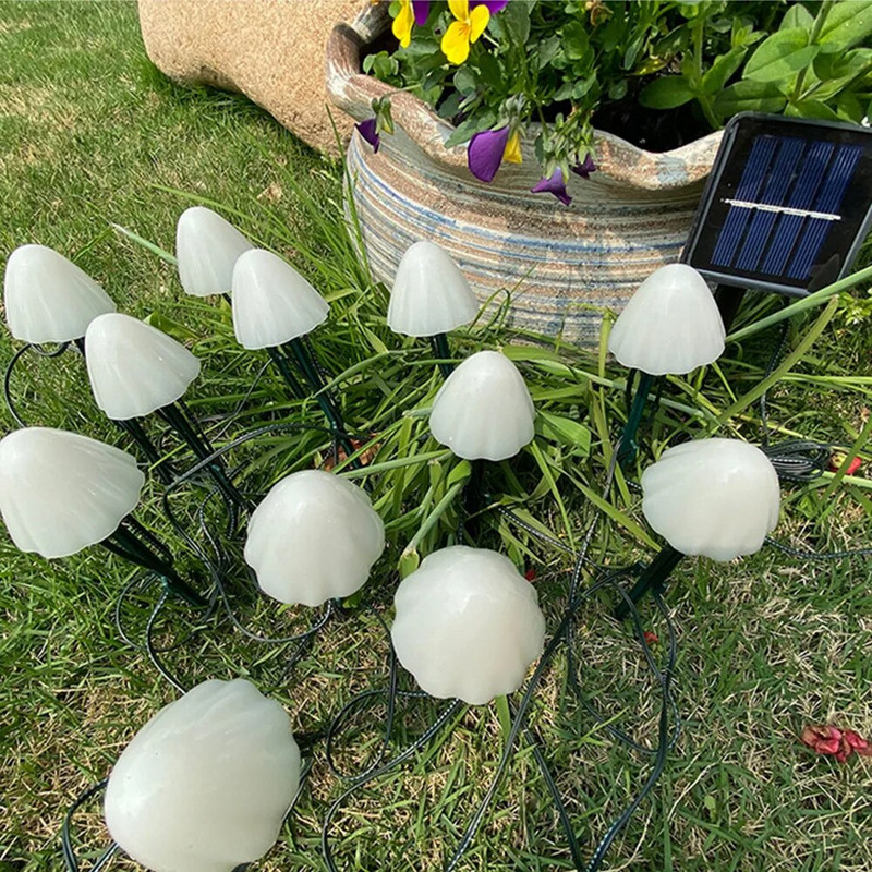 10/30 LED gomba napelemes lámpa kerti lámpák napelemes pázsit lámpa kültéri vízálló napelemes tündéri fényfüzér füzér kerti dekoráció