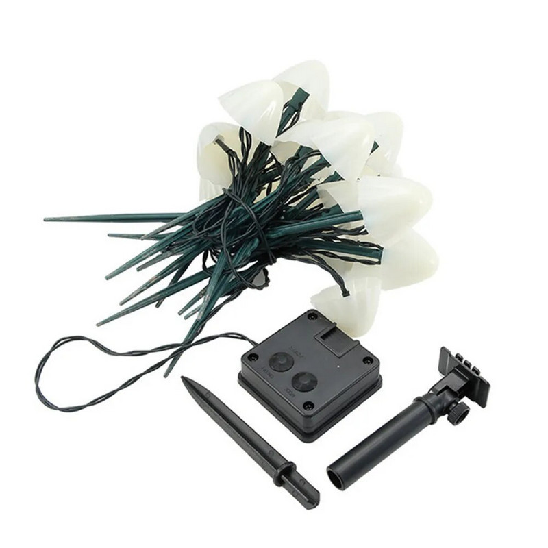 10/30 LED gomba napelemes lámpa kerti lámpák napelemes pázsit lámpa kültéri vízálló napelemes tündéri fényfüzér füzér kerti dekoráció