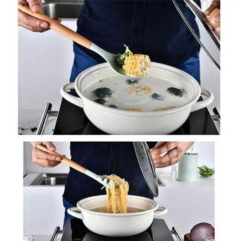 Σετ εργαλείων μαγειρικής Premium Σετ σκευών σιλικόνης Τόρνερ λαβίδες σπάτουλα σούπας κουτάλι αντικολλητικό φτυάρι βούρτσα λαδιού εργαλείο κουζίνας