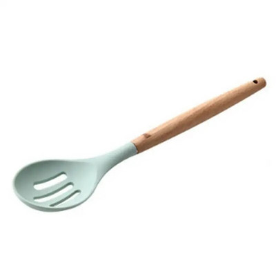 Ēdienu gatavošanas rīku komplekts Premium silikona trauku komplekts Virpošanas knaibles Lāpstiņa zupas karote Nepiedegoša lāpsta eļļas birste virtuves rīks