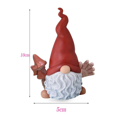 Dervos beveidės nykštukinės lėlės figūrėlės sodas ir gėlės laikančios mažylės rankdarbių namų dekoracijos 2023 m.