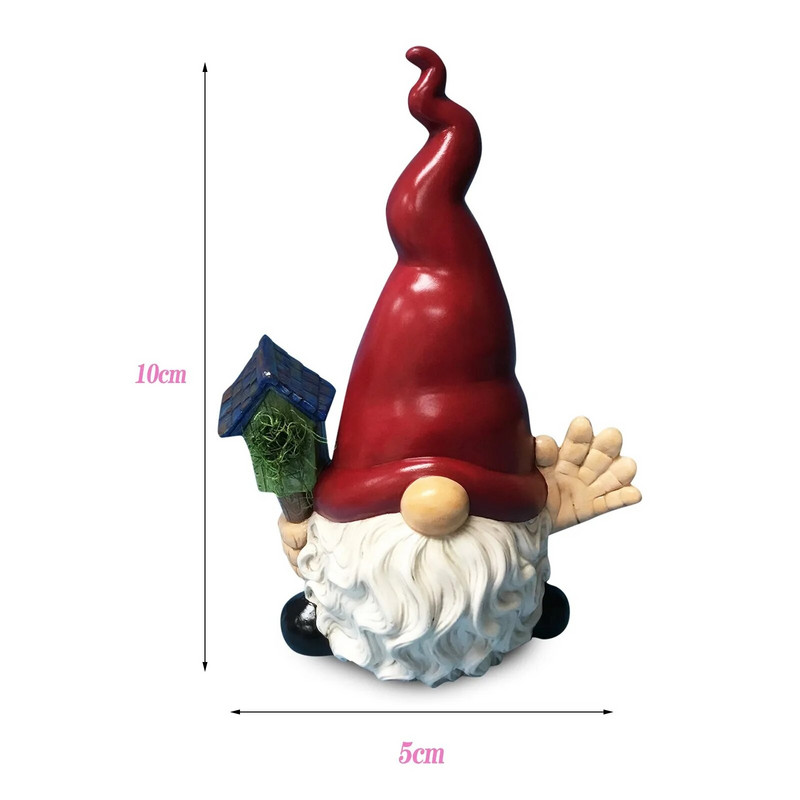 Dervos beveidės nykštukinės lėlės figūrėlės sodas ir gėlės laikančios mažylės rankdarbių namų dekoracijos 2023 m.