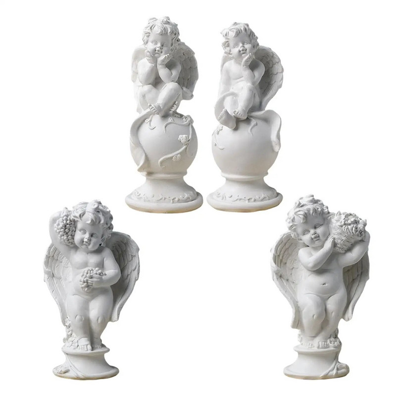 Ziemeļvalstu pasaku eņģeļu figūriņas ķeruba statuja Dekoratīvie mākslas darbi Mūsdienīgi jauki rokdarbi ballītēm kāzu galda dekors