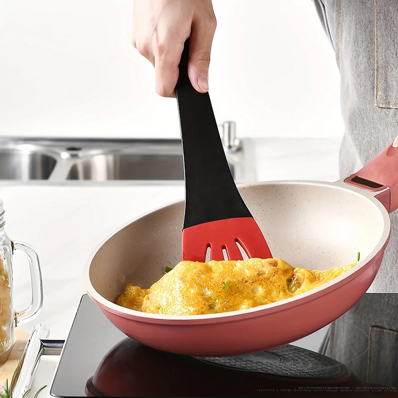 3 viename Creative silikoninės maisto žnyplės kepsnių kepsnys kepsnių žnyplės silikoninė rankena žuvies mentelė klipas virtuvės reikmenys