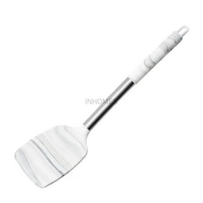 Nelipnus karščiui atsparus silikoninis Wok mentele Turner grandiklis Kastuvas Šaukštai Balto marmuro Virtuvė Maisto gaminimo Kepimo Įrankiai Indų rinkinys