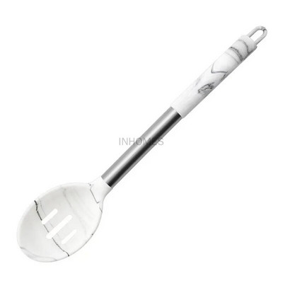 Nelipnus karščiui atsparus silikoninis Wok mentele Turner grandiklis Kastuvas Šaukštai Balto marmuro Virtuvė Maisto gaminimo Kepimo Įrankiai Indų rinkinys