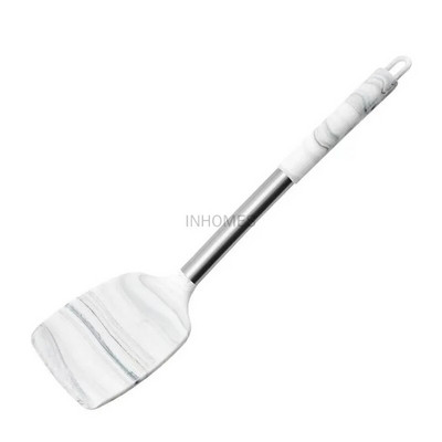 Nelipnus karščiui atsparus silikoninis Wok mentele Turner grandiklis Kastuvas Šaukštai Balto marmuro Virtuvė Maisto gaminimo Kepimo Įrankiai Indų rinkinys
