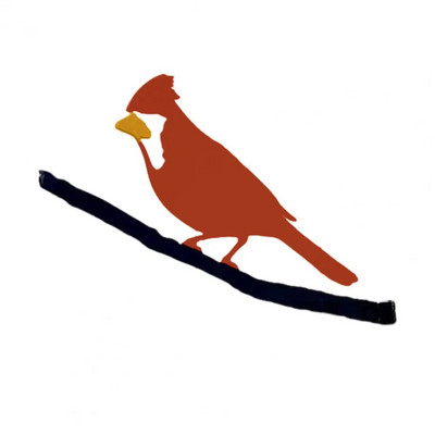 Plug-in Putnu statuja Dekoratīvs dobs koka miets Dizains Dzenis statuja Metāla Amatniecība Koks Plug Putnu Ornaments Dārza dekors