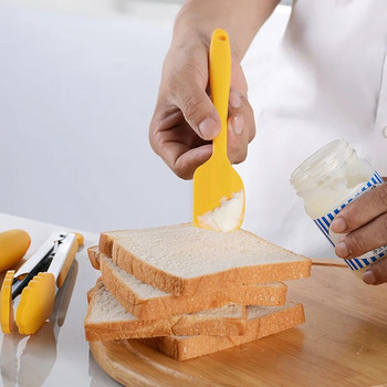 1 τεμ. κίτρινο σιλικονούχο σκεύος κουζίνας Αντικολλητικά μαγειρικά σκεύη Κουτάλια σούπας κουτάλα Turner Σπάτουλα λαβίδες Μαγειρικά σκεύη Baking Gadget