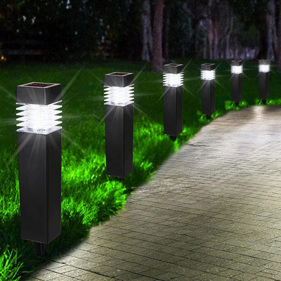 Napelemes fűnyíró lámpa újratölthető kültéri kerti világítás napenergiával LED-es napfény a Pathway utcai tájképi terasz dekorációhoz