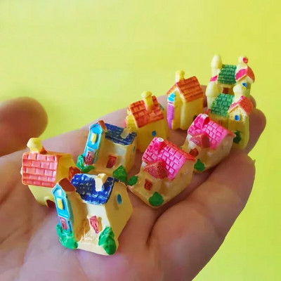 9 gab mini mājiņa/kociņi/miniatūras mājiņa/nobružāts/mīlīgs/ pasaku dārzs/rūķītis/sūnu terārijs mājas dekori/amatniecības piederumi