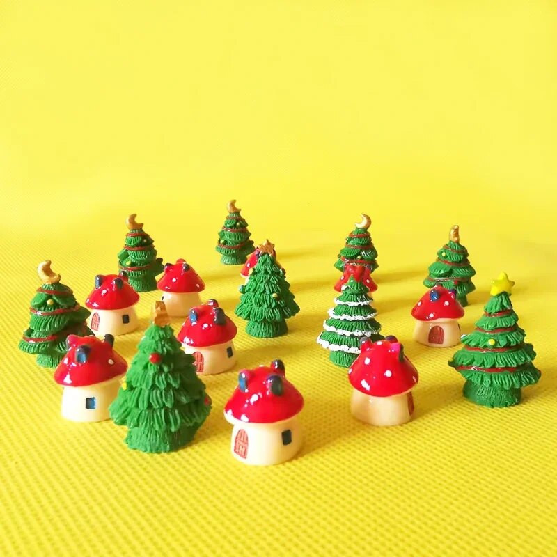 9 gab mini mājiņa/kociņi/miniatūras mājiņa/nobružāts/mīlīgs/ pasaku dārzs/rūķītis/sūnu terārijs mājas dekori/amatniecības piederumi