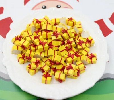 5 vnt. 1/12 mastelio miniatiūriniai lėlių namelio Kalėdų dovanų dėžutės dekoravimo priedai