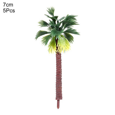 5Gb jauni plastmasas kokosriekstu palmu koka miniatūras augu podi Bonsai Craft mikro ainava DIY dekors amatniecības smilšu galda ainavas modelis