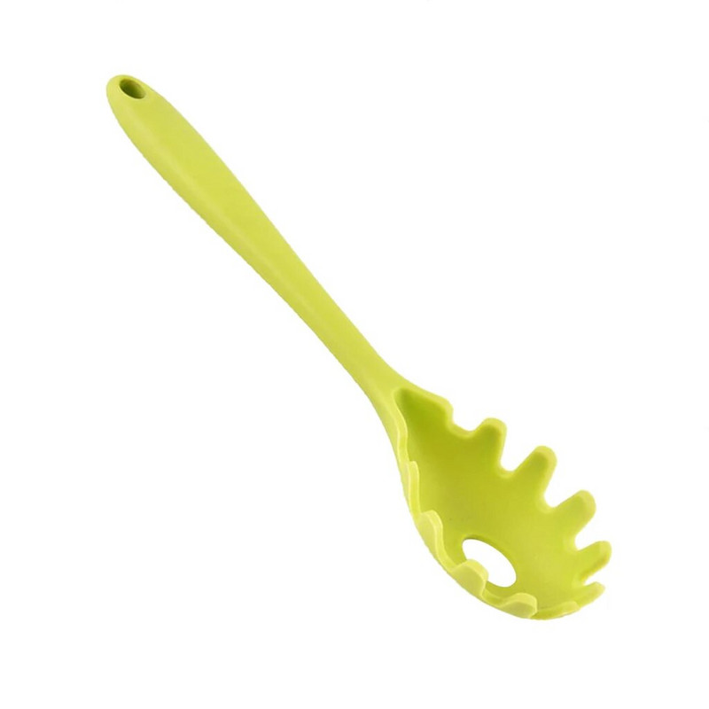 Silikona makaronu nūdeļu karote makaronu lāpstiņas caurduris nūdeles spageti kauss slota karote neilona caurduris virtuves sīkrīks Videi draudzīgs