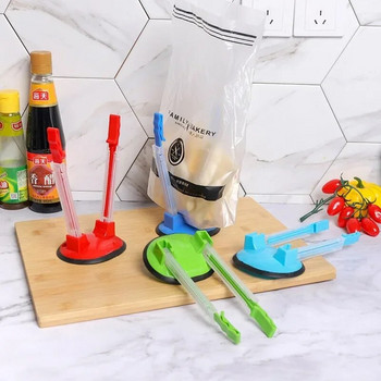 Κλειδαριά με φερμουάρ Κλιπ τσάντας αποθήκευσης Ρυθμιζόμενη αντιολισθητική θήκη τσάντας Hands-free Πλαστικά χέρια Ράφι για σάντουιτς Σχάρες τσαντών Gadget κουζίνας