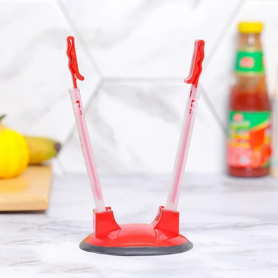 Rāvējslēdzēja slēdzene Uzglabāšanas somas klipsis Regulējams, neslīdošs maisa turētājs Brīvroku plastmasas rokas Maisveida plaukts Sviestmaižu maisiņu plaukti Virtuves sīkrīks