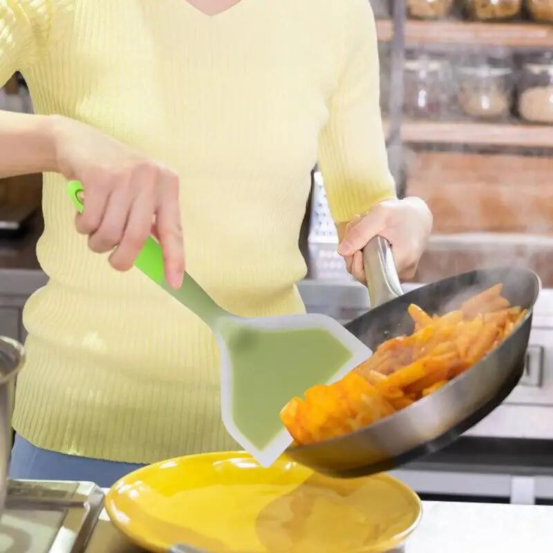 Σπάτουλα Turner Comfort Handle Cooking Σπάτουλα πλατύ στόμα Ημιδιαφανή σπάτουλα σκεύη κουζίνας για μπάρμπεκιου τηγανίτες Μαγείρεμα κρέατος