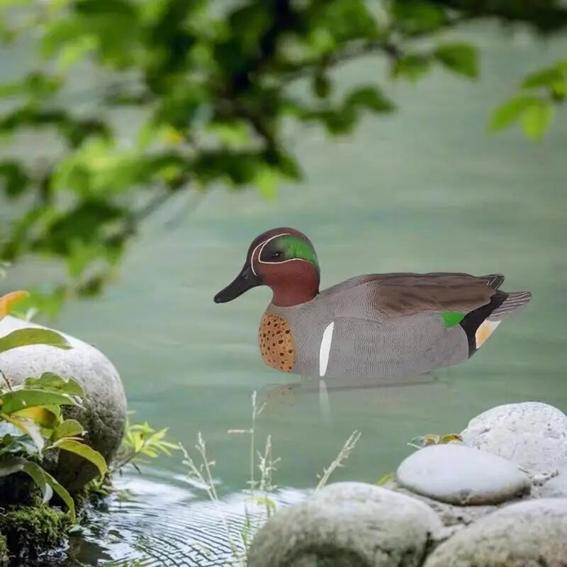 Ziemeļvalstu peldošā pīle māneklis pīles Simulācija Medības Pīle Dārzs Baseina pagalms Ezers 28,5x12x17cm Mājas dekorēšana Dārza piederumi