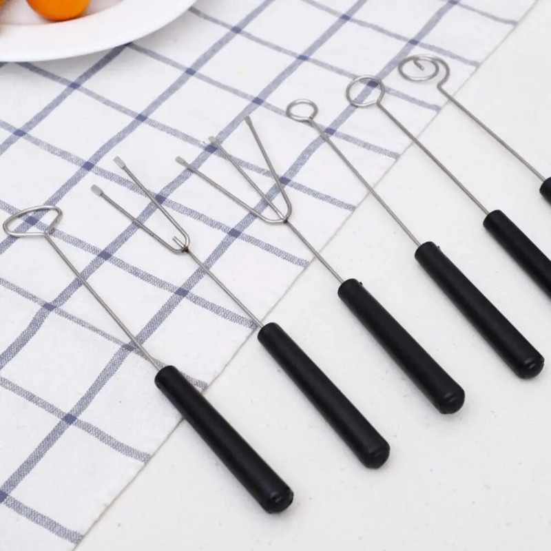 1 rinkinys mados šokolado panardinimo šakučių rinkinys nuo rūdžių PP saldainių panardinimo įrankiai, padengimo kava, dekoravimo šakučių rinkinys