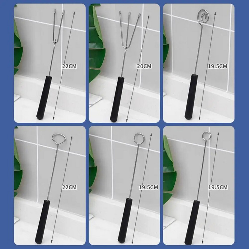 1 rinkinys mados šokolado panardinimo šakučių rinkinys nuo rūdžių PP saldainių panardinimo įrankiai, padengimo kava, dekoravimo šakučių rinkinys