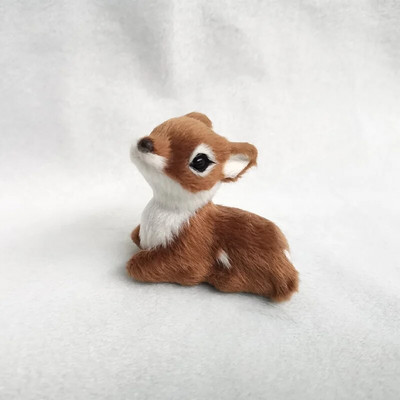 Simulācija guļus Ziemassvētki Sika Mākslīgie Brieži Ziemeļbrieži Pasaku Dārzs Miniatūras Rekvizīti Dzīvnieku modelis Figūriņas Veikala loga Vitrīna