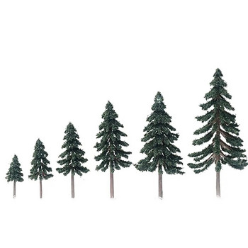 10/20/30Pcs 5-15cm Cedar Tree Πράσινο τοπίο Μοντέλο Cedar Trees for Train Train Building Model Layout Prop