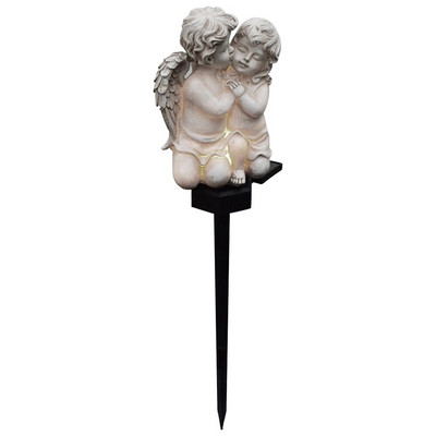 Vaigu ingel päikesevalgus veekindel valgustus Ornament Vaiguaed päikeseingli skulptuur Tiivad aia rõduhoovi jaoks