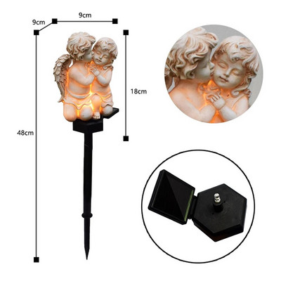 Solarna lampa Panda Životinja Solarna vrtna svjetla Solarna led svjetiljka na solarni pogon Vanjska vrtna ukrasna svjetiljka Vodootporna solarna svjetla