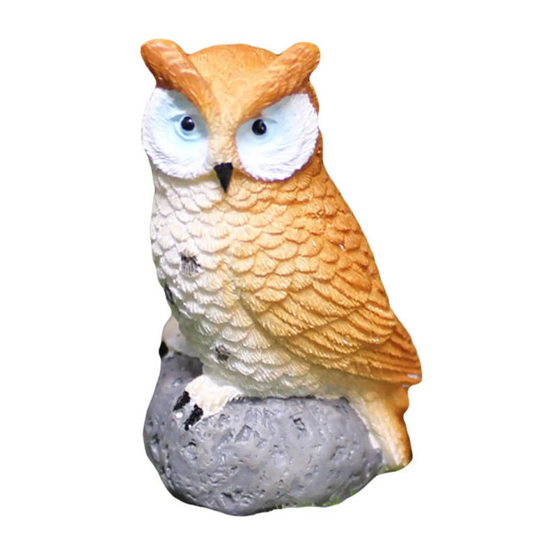 Bagoly tájkert dekoráció Miniatűr bagoly figurák Moha táj Mini bagoly figurák bonsai kézművességhez Babaház növénycserép