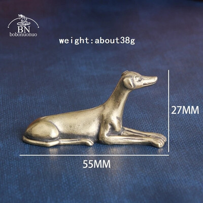 Masīvs misiņš Lojāls suņu rakstāmgalda ornamenti Vintage vara dzīvnieki Miniatūras figūriņas Dekorācijas Dāvanas Mājas dekors Amatniecība Aksesuāri